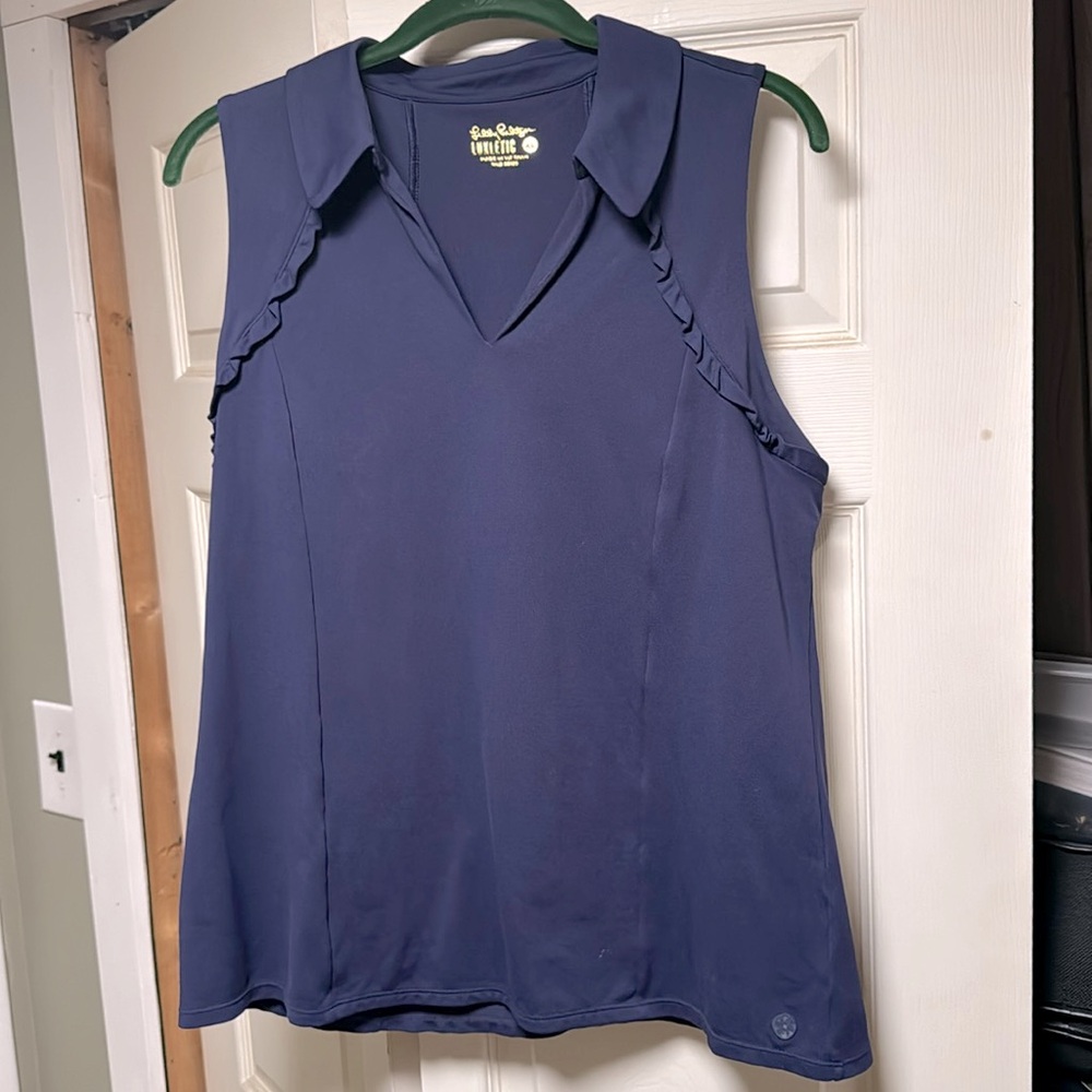 Lilly Pulitzer Luxletic Tank Size XL.  Navy.